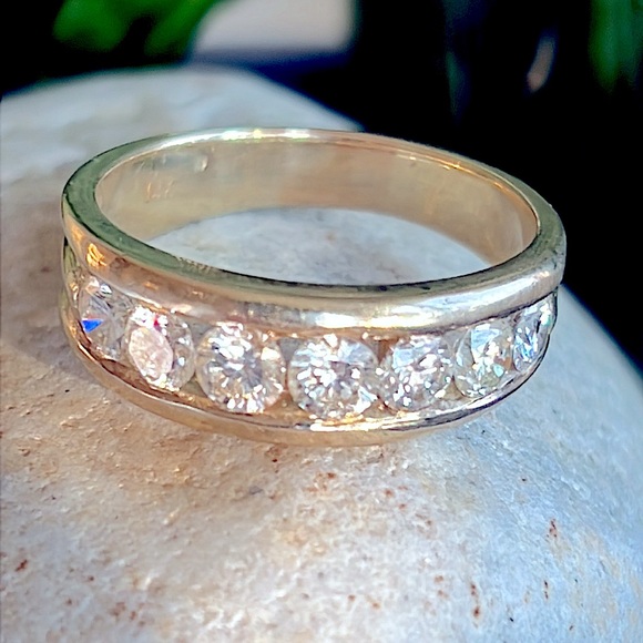 14 karat gold and 2 carat diamond men’s ring - Picture 4 of 7